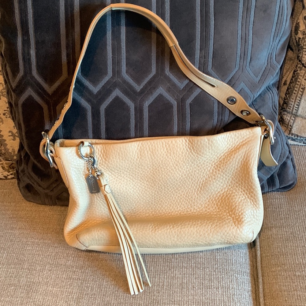 Coach Cream Leather Purse
